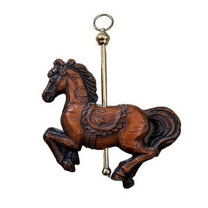 Vintage Carousel Horse by Crowing Touch Taiwan R.O.C 70's EUC